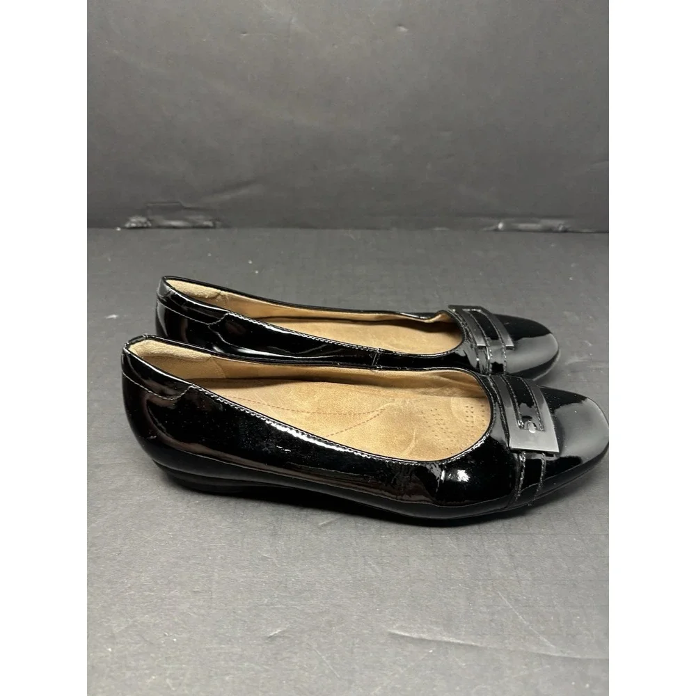 Clarks Artisan Women's Patent Leather Shoe Black Size 7 Wide‎ - Picture 4 of 8